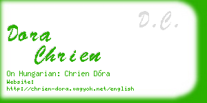 dora chrien business card